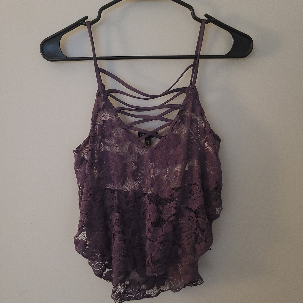 Lacy crop top